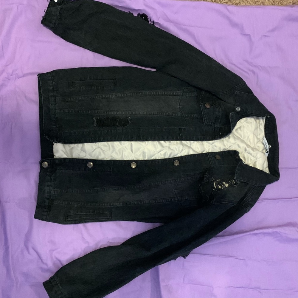 Black jean jacket